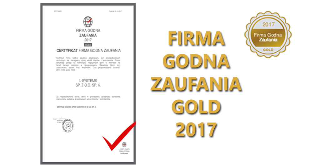 Firma Godna Zaufania GOLD 2017